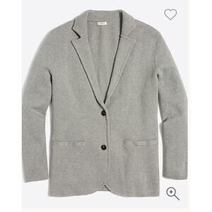 J. Crew Sweater Blazer Gray Comfy Business Casual Women's S